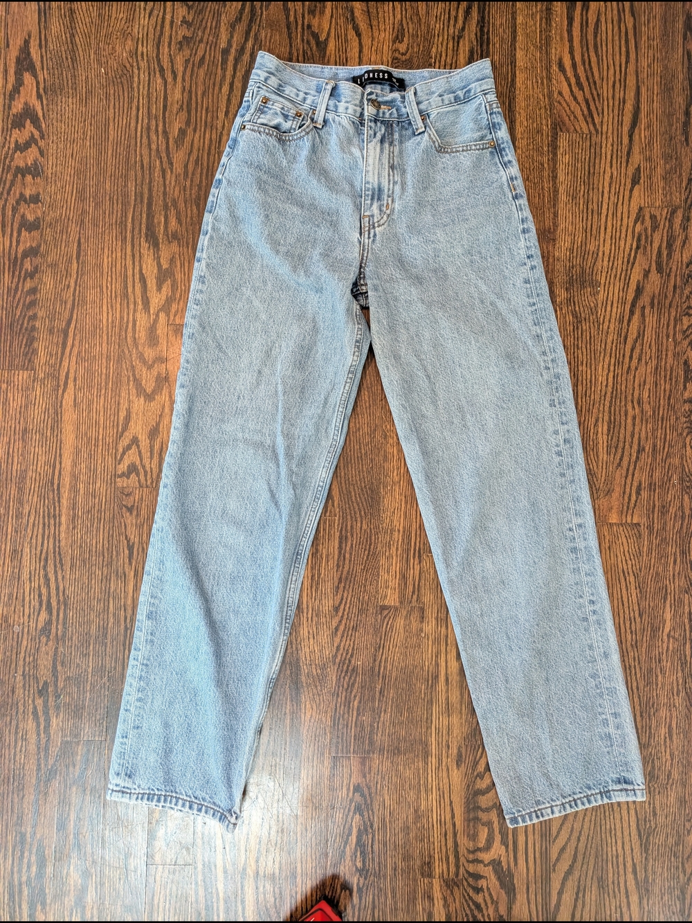 Lioness Light Wash Straight Leg Jeans - Light Blue